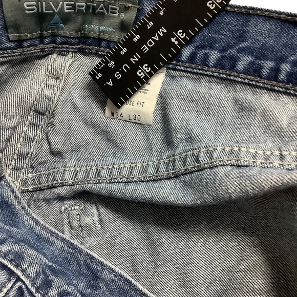 Silvertab Men’s Vintage Loose Fit Jeans Size 34 / 30 - Picture 4 of 13
